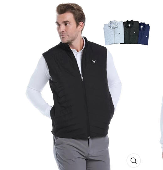 原单正品卡拉威大码高尔夫保暖马甲，欧码偏大。三个色，黑色2xl，藏青2xl 3xl，灰色xl-4xl 各几件 商品图0