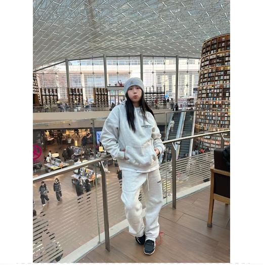 FEAR OF GOD ESSENTIALS FOG胸口后背植绒男女情侣明星同款秋冬长裤直筒卫裤（BG） 商品图13