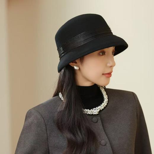 紫宝名媛风轻奢订珠羊毛灯罩毡帽AYDM250831-0X-00 商品图1
