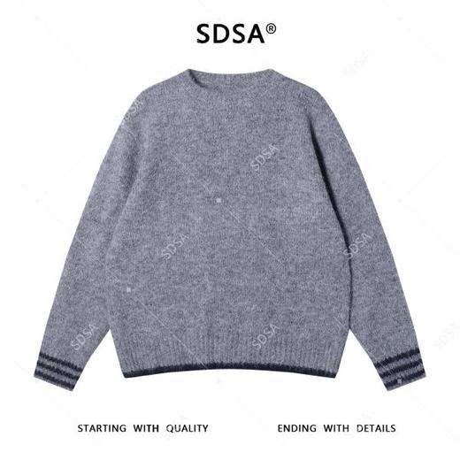 42629SDSA男士秋冬新款痞帅男装韩版潮牌简约撞色圆领针织衫毛衣百搭 商品图1