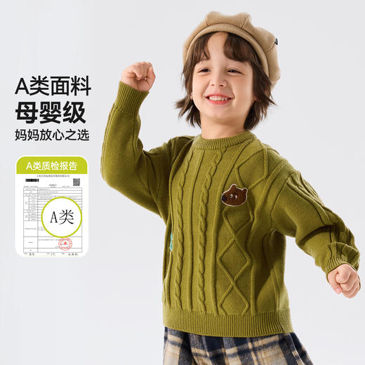 嘟嘟家儿童冬季毛衣男童长袖上衣女童服装小宝宝童装婴幼儿衣服 商品图1