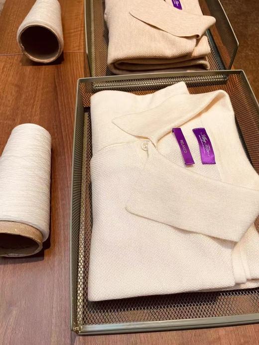 柜8K+牛货！Purple Label 天丝+羊毛2025秋冬男士轻奢柔软polo针织 商品图4