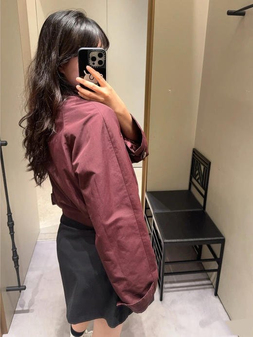 罗意威 25早秋新款工装夹克 订织订染三防梭织面料 酒红色（TM） 商品图6