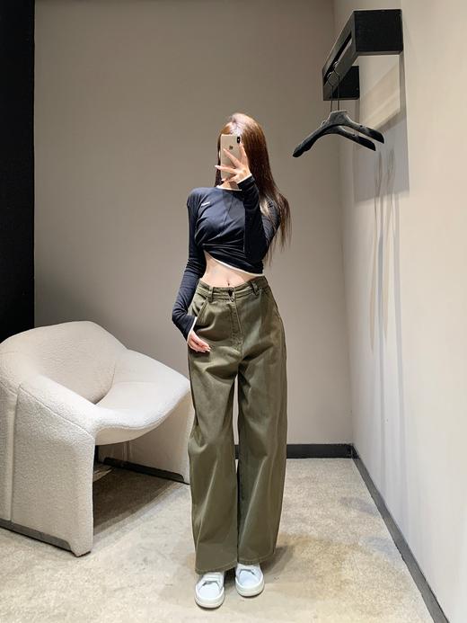 Lemaire 25Fw早秋新款 橄榄绿阔腿牛仔长裤（DQJ*MM） 商品图1