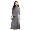 HR YBER606轻奢圆领立体花纹高级感方扣子三件套裙 商品缩略图4