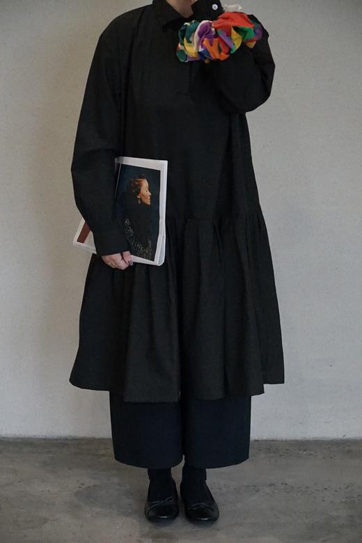 NITTO 衬衫领羊毛连衣裙 商品图7