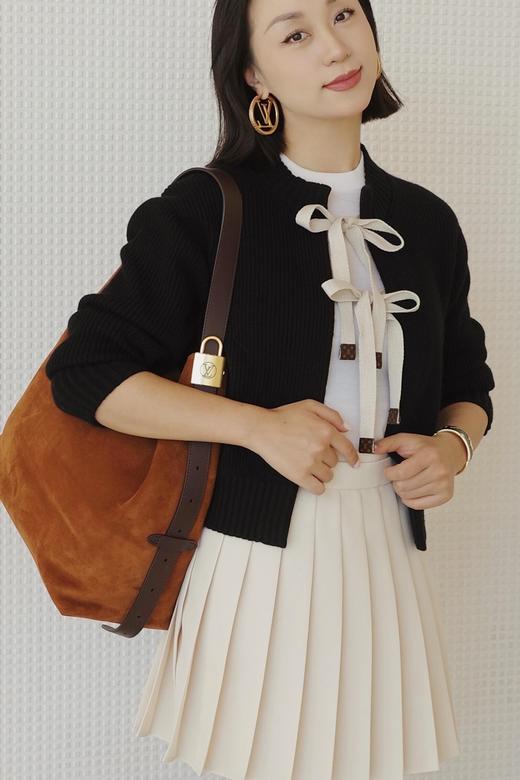 驴家 25Fw秋冬新款 丝带元素针织开衫套（DQJ*MM） 商品图2