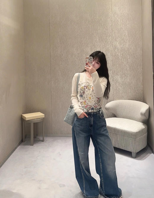 DIOR 迪奥  25新款花朵圆形刺绣针织长袖（TM） 商品图1