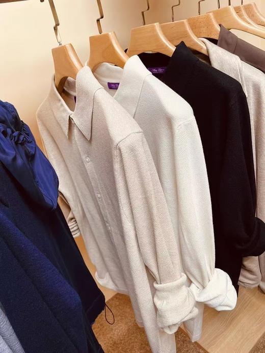 柜8K+牛货！Purple Label 天丝+羊毛2025秋冬男士轻奢柔软polo针织 商品图6