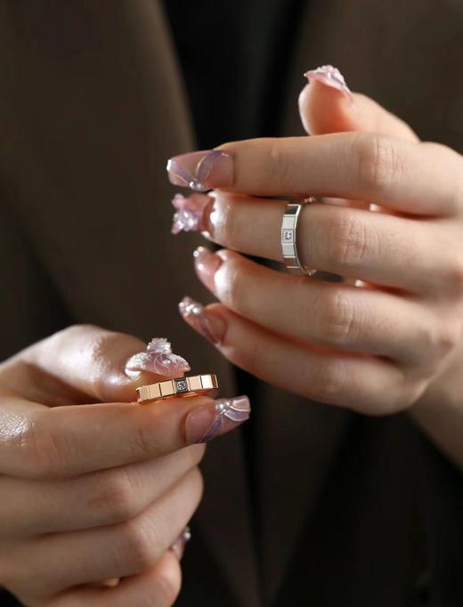 肖邦 半钻小冰块戒指💍，码数5678。 我的爱藏于心💓 却形于色（XK） 商品图1