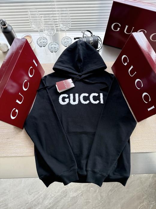 古驰 2025 FW钩针刺绣logo连帽卫衣（DY） 商品图4