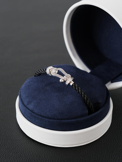 斐登 FORCE 10系列 极简镶嵌 手链 女款 黑色（XK） 商品图1