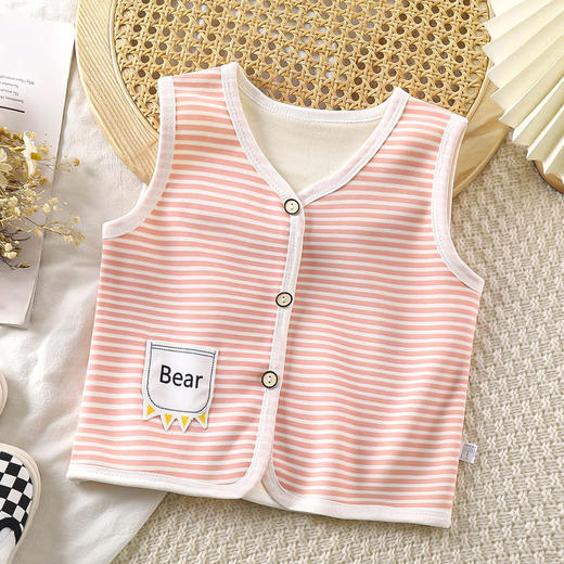 冬季新款宝宝加绒马甲儿童马甲加厚秋冬婴儿保暖开衫背心一件代发 商品图2