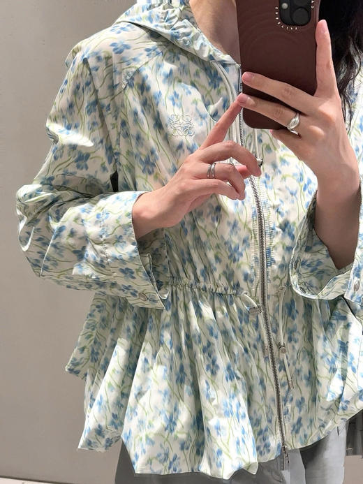 罗意威 25早秋新款碎花风衣外套 订织订染秘鲁特种面料（TM） 商品图4