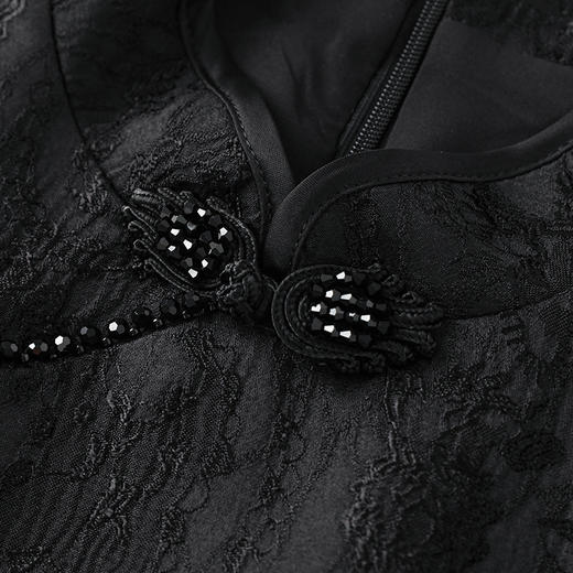 超好看国风复古小个子盘扣改良，小众旗袍古典气质连衣裙WLZD2326108 商品图2