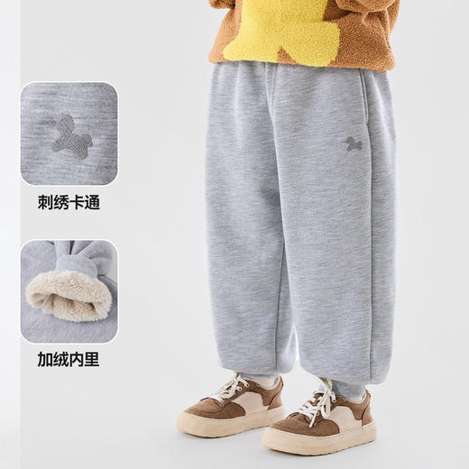 【直降】嘟嘟家宝宝加绒裤子秋冬保暖儿童长裤冬季男童冬装休闲裤加绒加厚裤装 商品图2