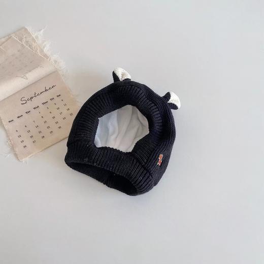 儿童帽子 冬季加绒男女宝宝可爱耳朵护耳毛线帽 婴儿小兔帽超萌保暖 商品图9