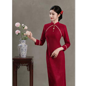GX新中式旗袍敬酒服新娘2025新款红色结婚订婚旗袍礼服年轻款感