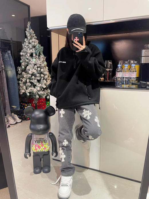 缪缪 25早秋新款半拉链卫衣订织订染秘鲁ROW御用面料（TM） 商品图6