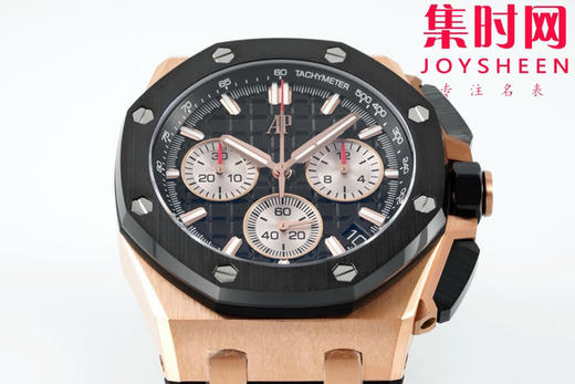 APS新品爱彼皇家橡树离岸型26420系列 APS26420 玫金黑陶瓷 4401机 男士腕表 商品图3