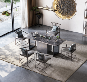 路易斯黑茶台/A519-WG-2485+WG-2432主人椅