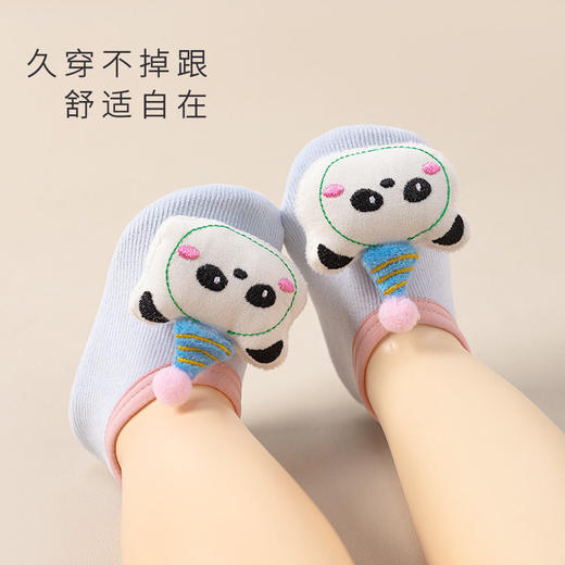 2025年春秋新款儿童薄款防滑宝宝袜子室内隔凉地板袜学步袜 商品图1
