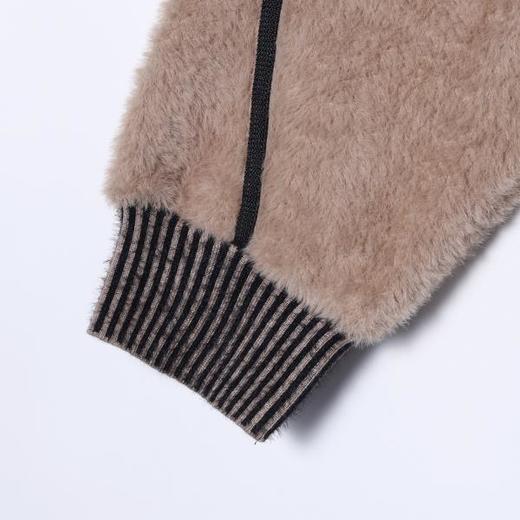 51906SDSA男士秋冬新款痞帅男装潮牌绒面撞色织带抽绳连帽卫衣百搭时尚 商品图4