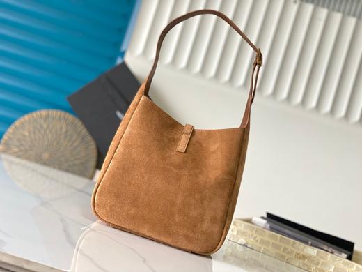 圣罗兰 LE5A7 经典品牌字母微标 麂皮 手提单肩包 焦糖棕色（DG*MM） 商品图2