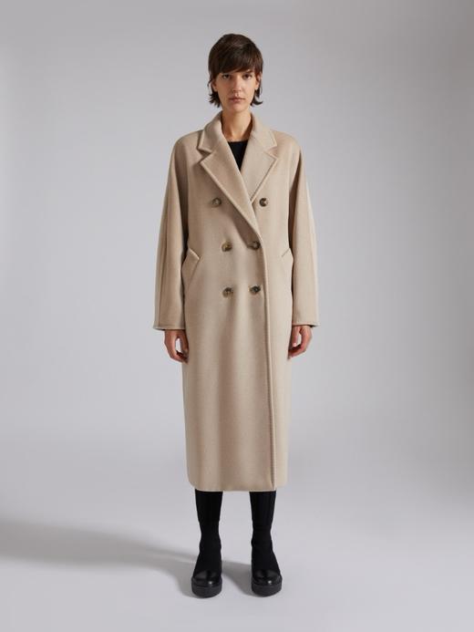 Maxmara 101801 山羊绒羊毛双排扣系带大衣（HN） 商品图7