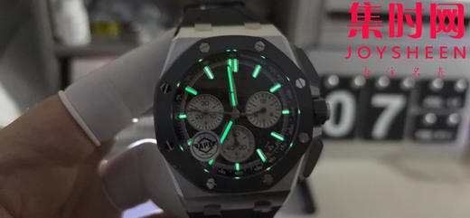 APS新品爱彼皇家橡树离岸型26420系列 APS26420 黑陶钢黑盘 4401机 男士腕表 商品图8