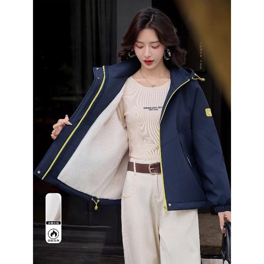 加绒派克棉服外套，时尚百搭加厚保暖棉袄上衣HR-YUEQ25897 商品图2