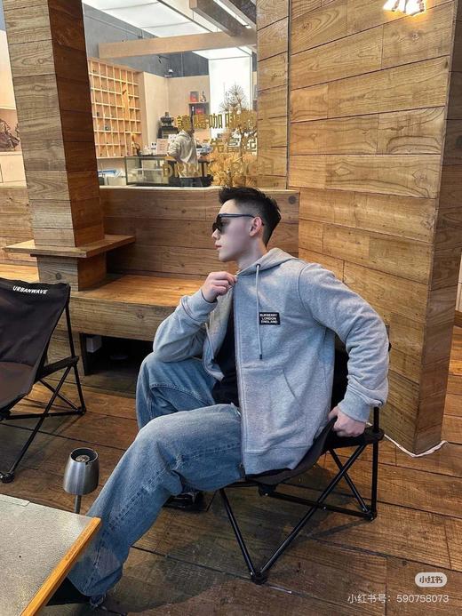 巴宝莉 2024FW秋冬新款 微标装饰棉质连帽男女同款卫衣（ZY*BG） 商品图8