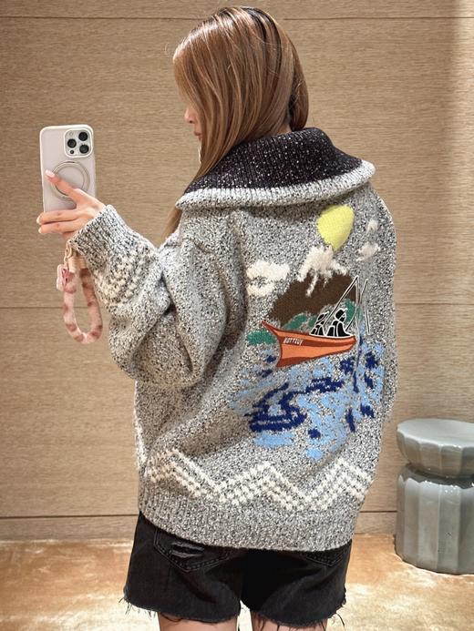 驴家 25Fw早秋新款 Nigo联名Monogram花㚏提花重工拉链外套(ZY*MM) 商品图4