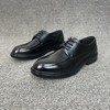 黑色英伦商务德比鞋 上班穿这双yyds！超软真皮低帮皮鞋 商品缩略图4