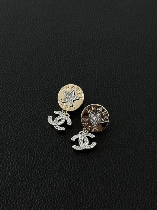 香奈儿 徽标缀饰设计耳环男女同款情侣款-（XK） 商品图2