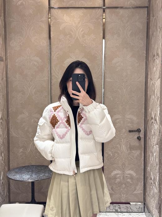 Moncler 25Fw秋冬新款 Megara毛线刺绣面包服短羽绒服(DQJ*MM) 商品图4
