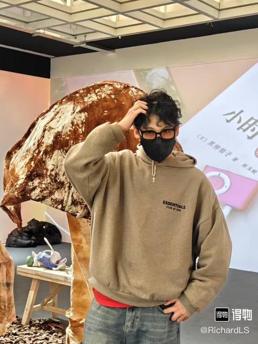 Fear of God Essentials FALL24 HOLIDAY系列 Fleece Hoodie 连帽简约硅胶字母舒适加绒字母卫衣 男女同款（BG） 商品图7