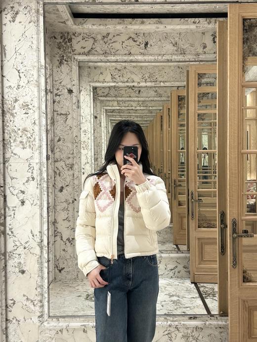 Moncler 25Fw秋冬新款 Megara毛线刺绣面包服短羽绒服(DQJ*MM) 商品图8
