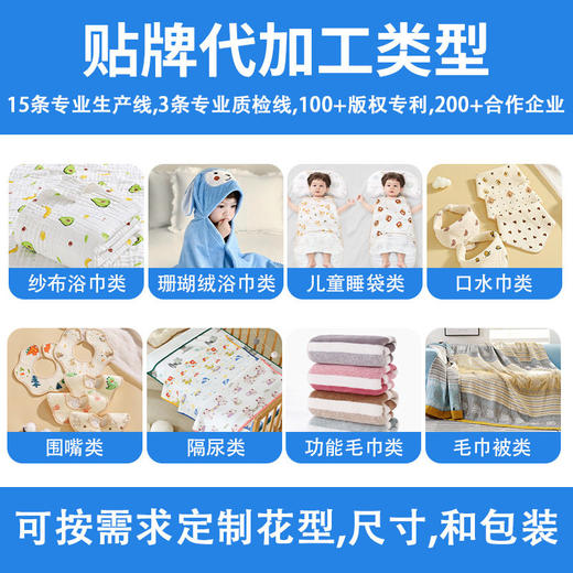 儿童珊瑚绒连帽浴巾加厚披风刺绣斗篷柔软四季可穿亲肤跨境定制 商品图2