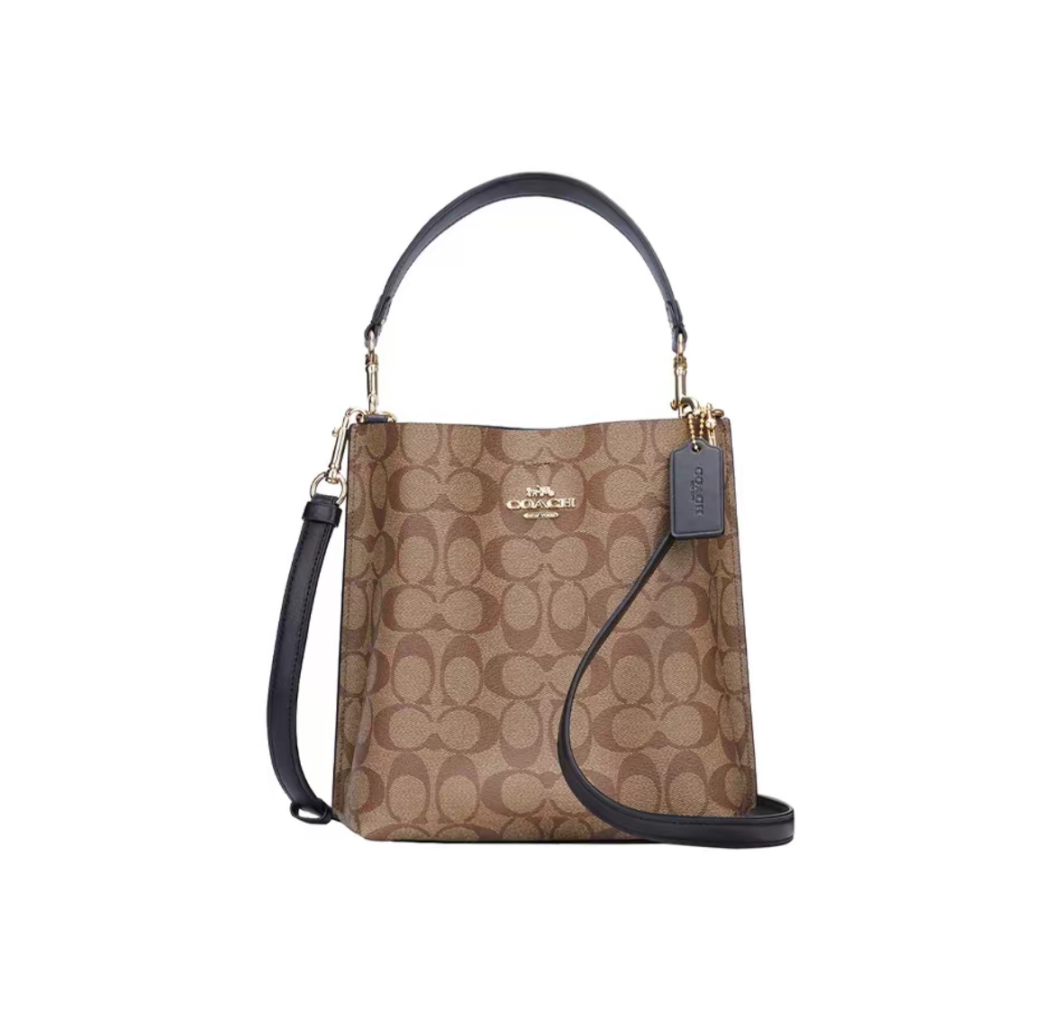 COACH 蔲驰女2025新款 mollie 22 单肩手提斜挎水桶包（SS）