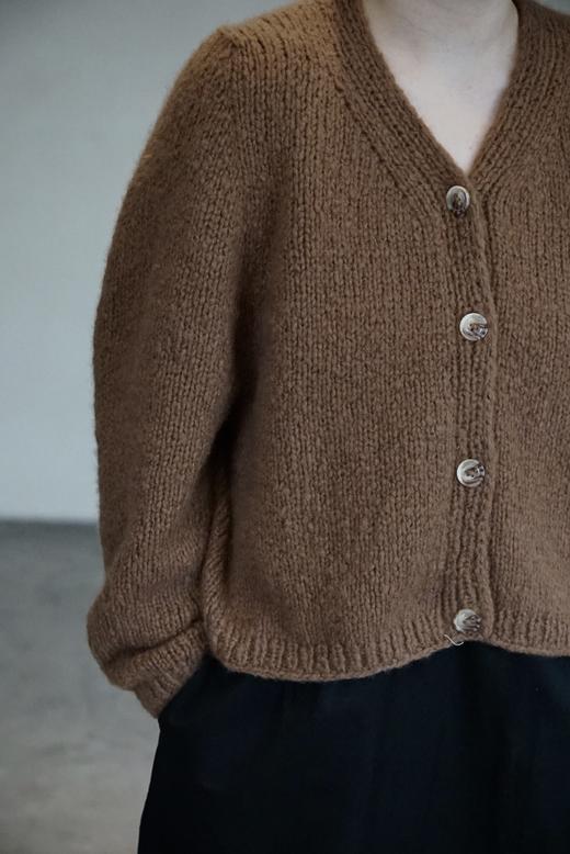 Nitto肉桂棕羊绒开衫 商品图6