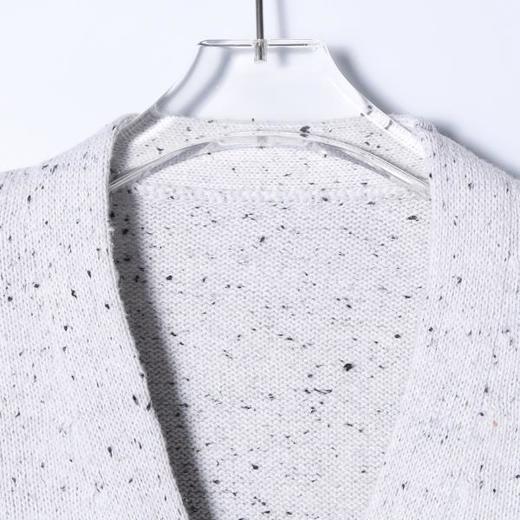 82521SDSA男士秋冬新款痞帅男装潮牌撞色笑脸印花V领针织衫毛衣百搭潮 商品图2