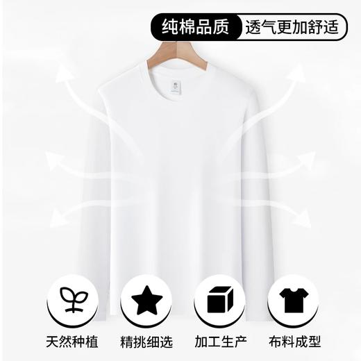 g【选3件加购合并付款】纯棉长袖 凡客依舍纯棉T恤长袖 春秋季平口圆领 时尚百搭 男女同款 选择颜色+尺码，加入购物车合并付款即可享受优惠 商品图5