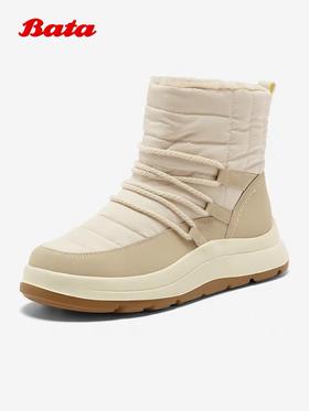 【云粉节】【拔佳】BF楼Bata雪地靴女2025冬款保暖厚底时尚百搭短靴AD145DD5   吊牌价1159   活动价799