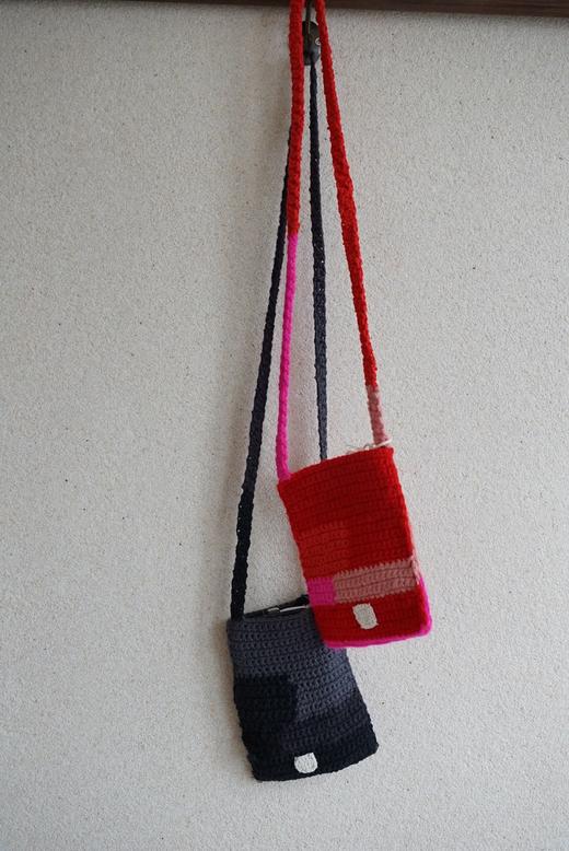 NITTO 手工钩织细长肩带小包包(2色可选) 商品图0