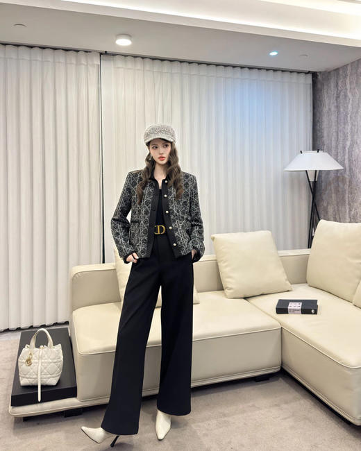 迪奥 25Fw秋冬新款 千金藤格纹外套(DQJ*MM) 商品图0