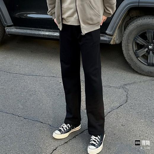 FEAR OF GOD ESSENTIALS FOG胸口后背植绒男女情侣明星同款秋冬长裤直筒卫裤（BG） 商品图5