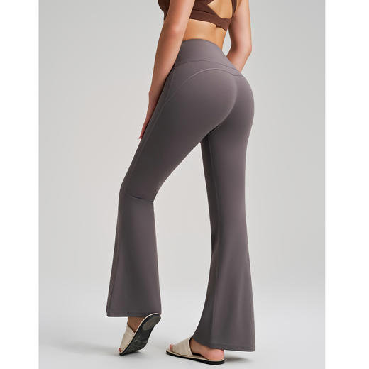 跃牌【安琪拉系列】新款裸感高腰阔腿瑜伽裤微喇提臀健身打底裤速干抗菌紧身长裤CK-5059 商品图1