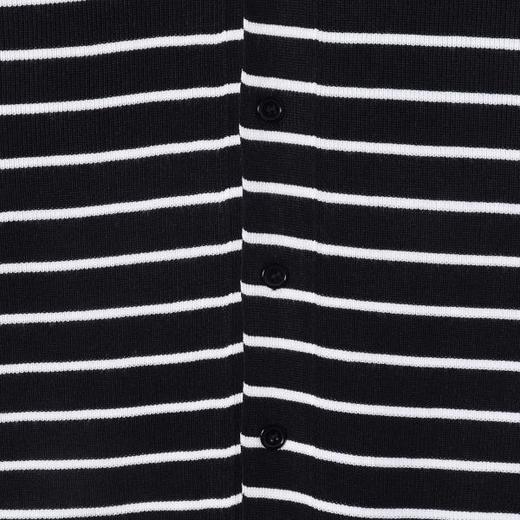 82510SDSA男士秋冬新款痞帅男装时尚简约撞色条纹翻领纽扣开衫针织毛衣 商品图3