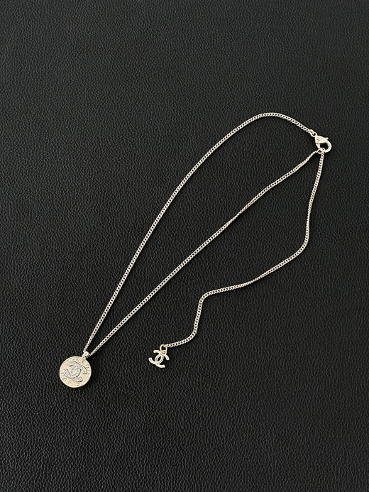 香奈儿 圆形设计项链男女同款情侣款金色-（XK） 商品图5